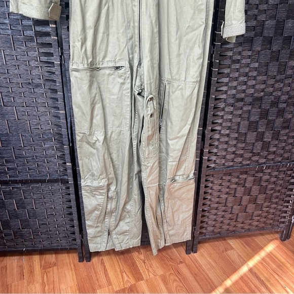 Avirex Vintage Aeronautics jumpsuit armor green paratrooper safari 40 unisex - Picture 9 of 11